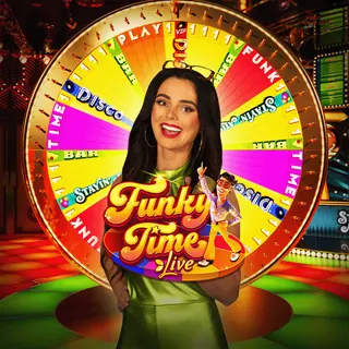 Miniatura del gioco di casinò dal vivo Funky Time di Evolution
