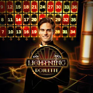 Miniatura del gioco di casinò dal vivo Lightning Roulette di Evolution